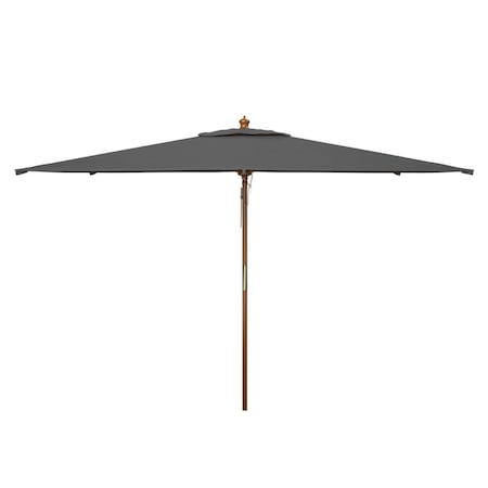 Safavieh 10 ft. Aklin Wood Umbrella, Grey PAT8309B